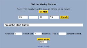 Elementary Number Pattern Game