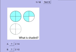 Mixed Numbers Quiz