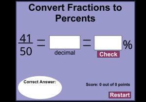 Convert Fractions to Percents