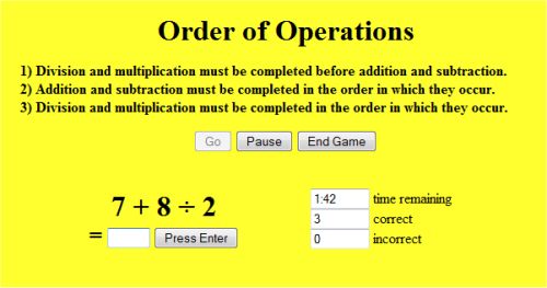 Order of Operations