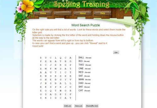 Word Search for Kids